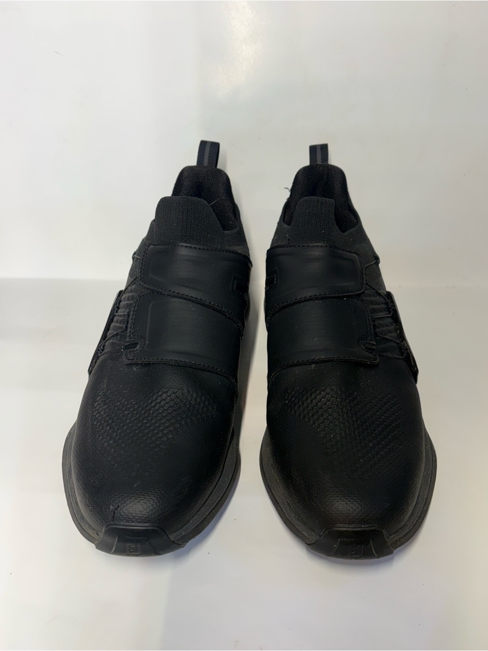 Men's Black Slip-On Golf Shoes